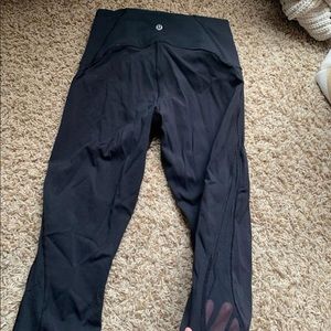 Lululemon luxtreme crop with mesh detail leggings